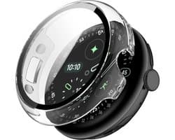 Strap-it Hard case met Glas geschikt voor Google Pixel Watch 4 - 41mm - Stevige screen protector cover - Optimale bescherming voor je smartwatch - Transparant