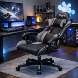 Bayt Gamestoel - Gaming Chair - Gamingstoel - Ergonomische Bureaustoel - Zwart - Verstelbaar — thumbnail 7