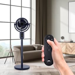 Krachtige Staande Ventilator met 360 Graden Oscillerende Luchtcirculatie en Afstandsbediening — thumbnail 1