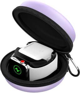Travel Case voor Apple Watch en Airpods - Beschermende Opbergtas voor Reizen - Paars — thumbnail 1