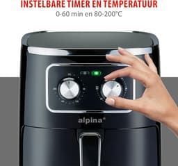 Heteluchtfriteuse 4.5L - Gezond Frituren met Zeer Weinig Olie - Instelbare Temperatuur en Timer — thumbnail 4