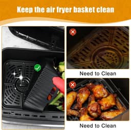Cosensi - Siliconen bakvorm voor heteluchtfriteuse, 2 stuks accessoires - Geschikt voor Philips Essential 4,1 l - HD9252, HD9200, HD9255 - Hittebestendige bakvorm - Airfryer accessoires duurzaam siliconen. — thumbnail 9