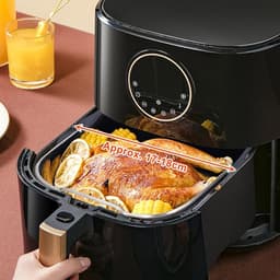 Bakpan voor Air Fryer - Vierkante Cake Pan Accessoires - Non-Stick Backing Cake Vat - Met Handvat - Brood Cake Mand - Bakken Tin Accessoires - Snelkookpan - 18 cm, Oven. — thumbnail 3