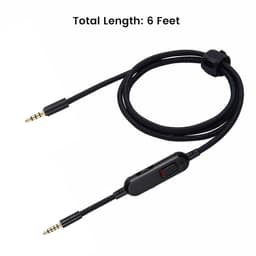Cosensi - Kabelvervanging voor gaming headset met 3,5 mm jack - Zwart — thumbnail 3