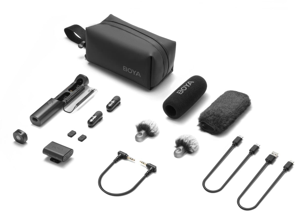 Magic 03 Wireless Mic – 2 TX + 2 RX – Type-C & 3.5mm – Incl. Charging Case — afbeelding 1