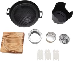 Mini BBQ Grill voor Indoor Barbecue - Draagbare Rookloze Tafelblad Grill voor Koreaanse Familie - Compacte Barbecue Pot voor Camping en Picknick — thumbnail 3