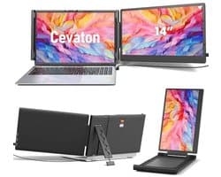 14 inch FHD 1080P IPS Laptop Screen Extender - Portable Monitor for 13-17.3 inch Laptops