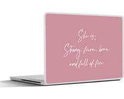 Laptop sticker - 11.6 inch - Powervrouwen - Voor haar - Spreuken - 30x21cm - Laptopstickers - Laptop skin - Cover