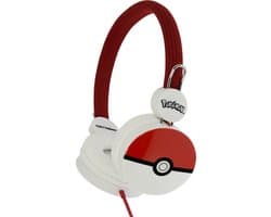Pokémon Pokéball symbool - kinder koptelefoon - volumebegrenzing - verstelbaar (3-8j)