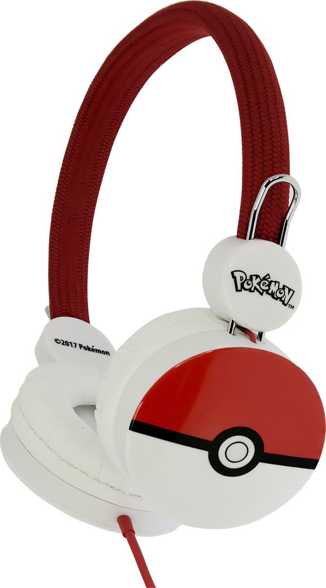 Pokémon Pokéball symbool - kinder koptelefoon - volumebegrenzing - verstelbaar (3-8j) — afbeelding 1