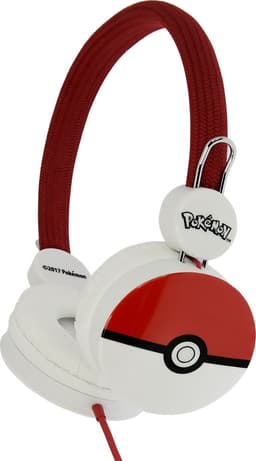 Pokémon Pokéball symbool - kinder koptelefoon - volumebegrenzing - verstelbaar (3-8j) — thumbnail 1