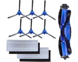 Reserve Onderdelen Set Geschikt Voor Eufy By Anker Robovac 11S/30/30C/12/35C - HEPA Filter / Borstel / Zijborstel Set - 9 Delig