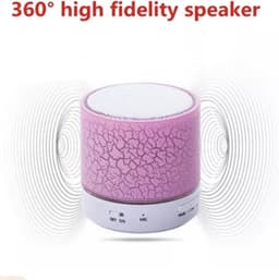 Led Mini Draagbare Speaker USB/TF Card Bluetooth Kleur Geel — thumbnail 2