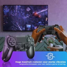 Smartify Controller V2 - Geschikt voor PS4 - Draadloos - Zwart — thumbnail 6