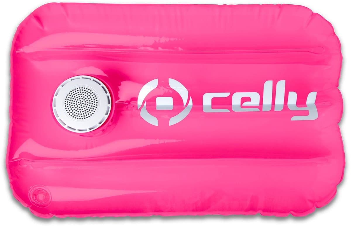Celly - PoolPillow Zwembad Kussen met Speaker - Kunststof - Roze — afbeelding 1