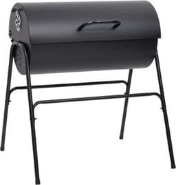 vidaXL Barbecuevat met 2 kookroosters 80x95x90 cm staal zwart — thumbnail 3