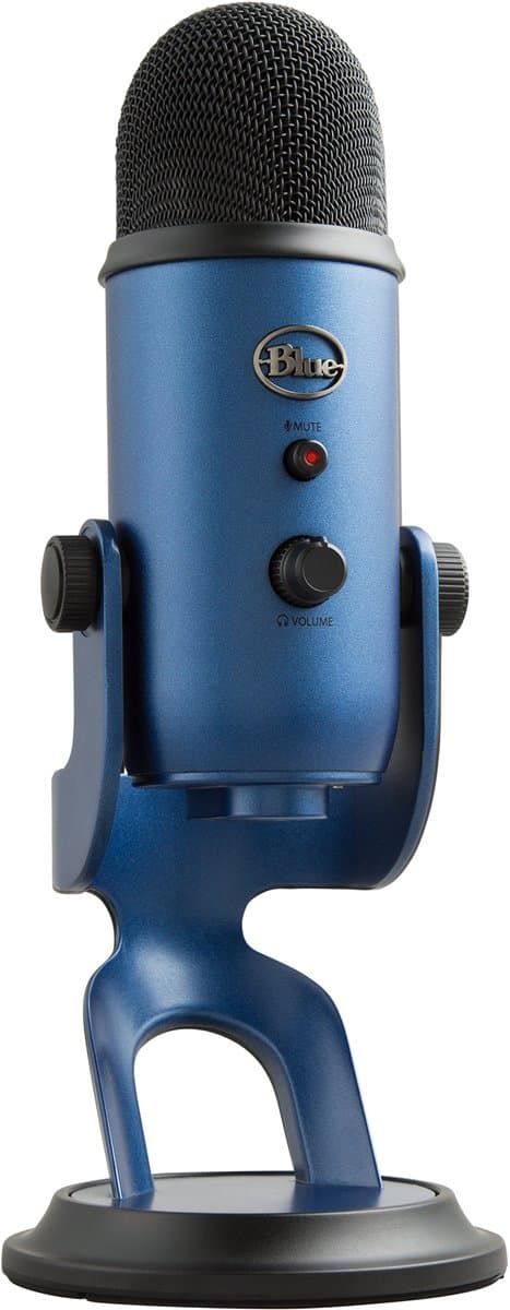 Blue Microphones Yeti - Microfoon - USB - Studiokwaliteit Streaming en Recording - Blauw — afbeelding 1