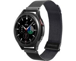 Dux Ducis Milanese Staal Universeel Horloge Bandje / Smartwatch Bandje 20MM Zwart