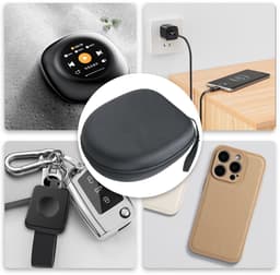 longziming -Koptelefoontas EVA – Duurzaam, Schok- en Drukbestendig met Zachte Binnenvoering, Compact & Ergonomisch – Bescherming voor Koptelefoons en Accessoires — thumbnail 5