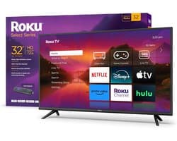 32-Inch Smart TV met 720p HD Beeldkwaliteit en Spraakbediening – Ideaal voor Streaming en Gaming