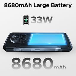 DOOGEE V40 Pro 5G-Outdoor Smartphone-Robuuste Smartphone- Dimensity 7300 -36 GB RAM+ 512 GB ROM-Android 14 - 8680 mAh/33 W-6,78 inch FHD+ 120 Hz-Zilver-IP68 Water Stofbestendig- 200 MP + 32 MP camera-NFC-GPS-Zilver — thumbnail 2