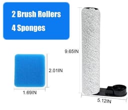 borstelrol en 4 filters accessoireset geschikt voor Eureka NEW430, JONR ED12 nat- en droogzuiger reserveonderdelen — thumbnail 3