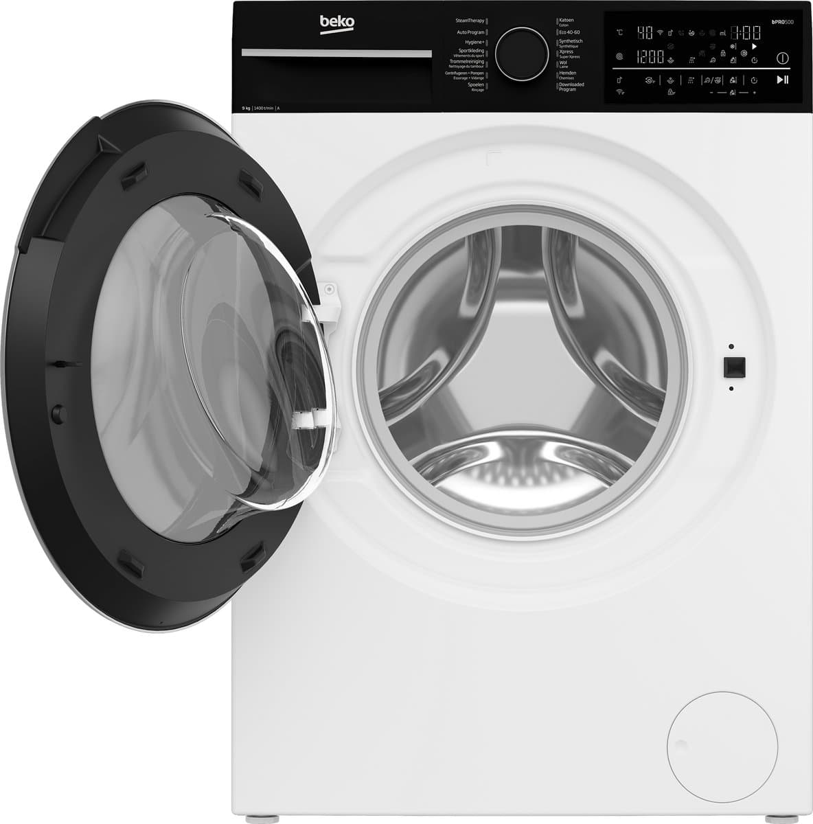 Beko B5WFT89436W: Vrijstaande Wasmachine (9 kg, 1400 rpm) Aquatech — afbeelding 1