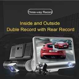 Driekanaals front- en achterdashcam met ingebouwd IPS-scherm, 1080P Full HD — thumbnail 5