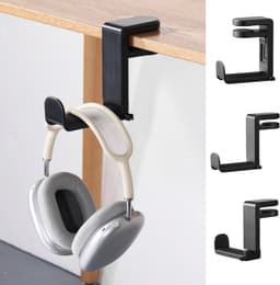 kwmobile Kunststof hoofdtelefoonhouder voor Headset / Overear headphone Headset Houder - Hoofdtelefoonstandaard - Headset Houder Bureau - zwart — thumbnail 1