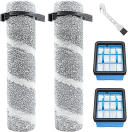Geschikt voor Reserveonderdelen voor Bissell CrossWave OmniForce Edge stofzuigers 4076, 4087, 4000, 4006, 4007, 4008, 4017, 3912, 3999, accessoireset 2 borstelrollen + 2 filters — thumbnail 1