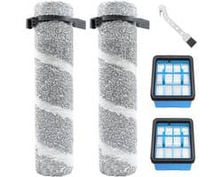 Geschikt voor Reserveonderdelen voor Bissell CrossWave OmniForce Edge stofzuigers 4076, 4087, 4000, 4006, 4007, 4008, 4017, 3912, 3999, accessoireset 2 borstelrollen + 2 filters
