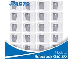 Roborock Q10 S5+ Stofzakken (20 Stuks, Plus.Parts® alternatief voor 8.02.0132)