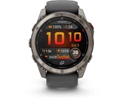 Garmin fenix 8 Pro - Smartwatch - 51 mm - AMOLED - Ingebouwde inReach® technologie - LTE connectiviteit - Tot 27 dagen batterijduur - Titanium