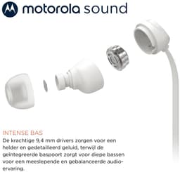 Motorola Earbuds 3C-S Usb-C In-Ear Hoofdtelefoon Voor Smartphones Wit — thumbnail 2