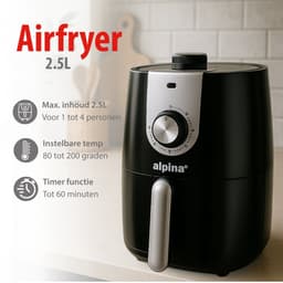 Alpina Airfryer 230 V 2 liter 900 W — thumbnail 2