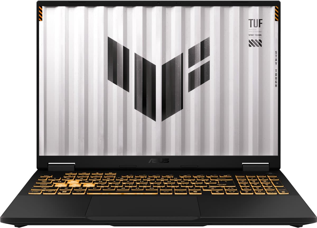 ASUS TUF Gaming F16 FX608JPR-QT014W Intel® Core™ i7 i7-14650HX Laptop 40,6 cm (16") WQXGA 32 GB DDR5-SDRAM 1 TB SSD NVIDIA GeForce RTX 5070 Wi-Fi 6E (802.11ax) Windows 11 Home Nederlands Zwart, Grijs — afbeelding 1