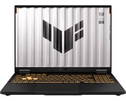 ASUS TUF Gaming F16 FX608JPR-QT014W Intel® Core™ i7 i7-14650HX Laptop 40,6 cm (16") WQXGA 32 GB DDR5-SDRAM 1 TB SSD NVIDIA GeForce RTX 5070 Wi-Fi 6E (802.11ax) Windows 11 Home Nederlands Zwart, Grijs