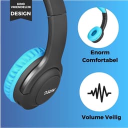 Koptelefoon kinderen met draad - Kinderkoptelefoon - Bedrade hoofdtelefoon - Veilig volume - School - Tablet - Laptop - Reizen - Muziek luisteren — thumbnail 5