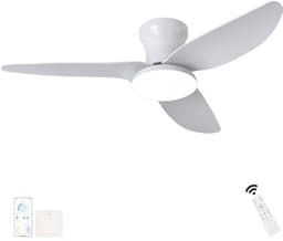 Dimbare Plafondlamp met Ventilator voor Slaapkamer en Woonkamer — thumbnail 5