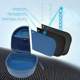 Tas voor Draadloze Over-Ear Koptelefoons voor Kinderen - Blauw — thumbnail 4