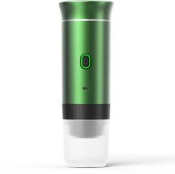 Xcruiser Draagbare koffiezetapparaat, 3-in-1 espressomachine, elektrische verwarming voor reizen, compatibel met kleine en grote capsules en gemalen koffie, USB-opladen voor 12 V, auto en camping (zwart) — thumbnail 2