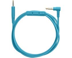 kwmobile koptelefoonkabel geschikt voor Bose QuietComfort 35 / 35II / 25 / QC25 / QC35 II / QC35 / On-Ear 2 / OE2 / OE2i / SoundTrue - Reservekabel 140 cm - Met microfoon en volumeregelaar - 3,5 mm aansluiting