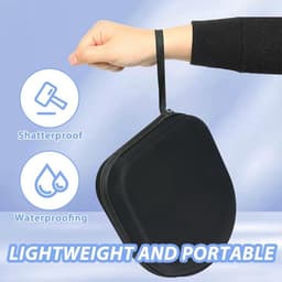 Daity Harde EVA hoofdtelefoon opbergdoos, waterdichte en schokbestendige opbergdoos, geschikt voor over-ear/on-ear Bluetooth Hifi gaming headsets, universeel type, geschikt voor de meeste merken — thumbnail 4