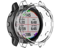 Stravo Soft Case Sport Hoesje voor Garmin Fenix 6X Pro / 6X Sapphire / 6X Solar – TPU Materiaal Bescherming – TPU Case Protectie en Beschermhoes voor Garmin Smartwatches (Transparent)
