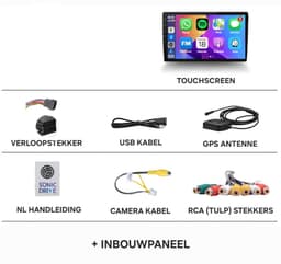 Autoradio 2/64GB met Carplay en Android auto | Geschikt voor Ford Ka 2007-2016 | Radio scherm met Navigatie | 2007 2008 2009 2010 2011 2012 2013 2014 2015 2016 | Titanium Met screen cleaner — thumbnail 4
