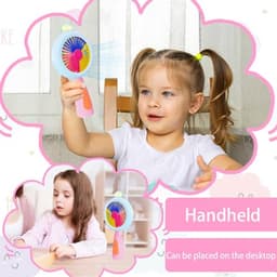 Draagbare Mini-Ventilator met Licht - Oplaadbare Handventilator voor Thuis en Buiten — thumbnail 5