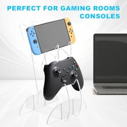 Ergonomische Headset Stand en Controller Houder van Acryl voor Gaming en Kantoor — thumbnail 5