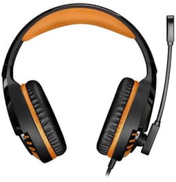 Spirit of Gamer Headset – Kinder Koptelefoon - Koptelefoon - Microfoon – Geschikt Voor Headset Nintendo Switch/PS5/PS4/Xbox Series X/S/Xbox One/Pc – Ruisonderdrukkende Microfoon – Verstelbare hoofdband – Helder geluid – Zwart/Oranje — thumbnail 2
