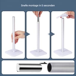 QTTVBTNA - Koptelefoonstandaard Universeel – Aluminium Hoofdtelefoonhouder met Flexibele Hoofdsteun, Gaming Headset Stand voor Alle Koptelefoonmaten — thumbnail 4