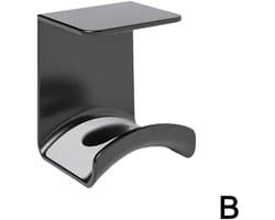 Koptelefoonstandaardhaak - Plak de koptelefoonhaak met een sterke zelfklevende pad aan de muur of onder de tafel. Universele koptelefoonstandaard, perfect voor de meeste gamingheadsets.